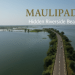 मौलीपाड़ा की जलभरी भूमि और बीच से गुजरती सड़क का ड्रोन दृश्य – टापी नदी क्षेत्र की प्राकृतिक सुंदरता