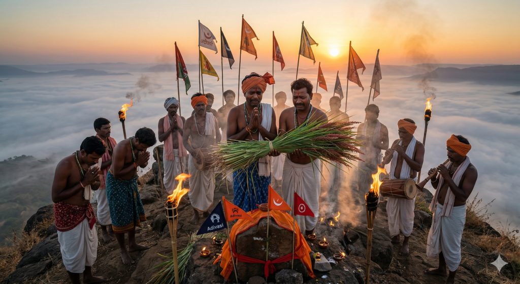 अस्तंबा शिखर पर इस सुगन्धि घास चढ़ाना।
