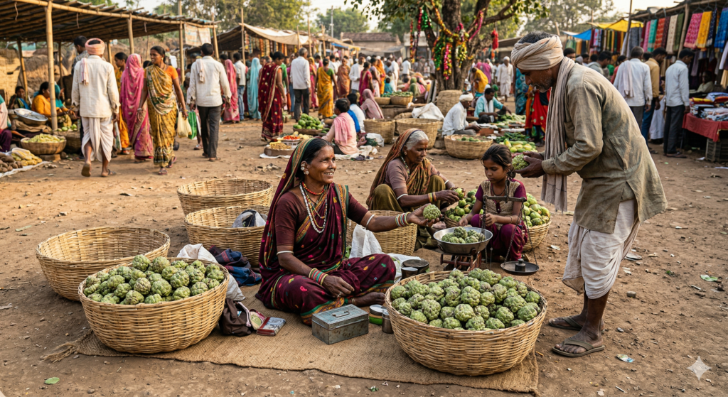 सीताफल का व्यावसायिक पहलू: आदिवासियों के लिए आय का जरिया