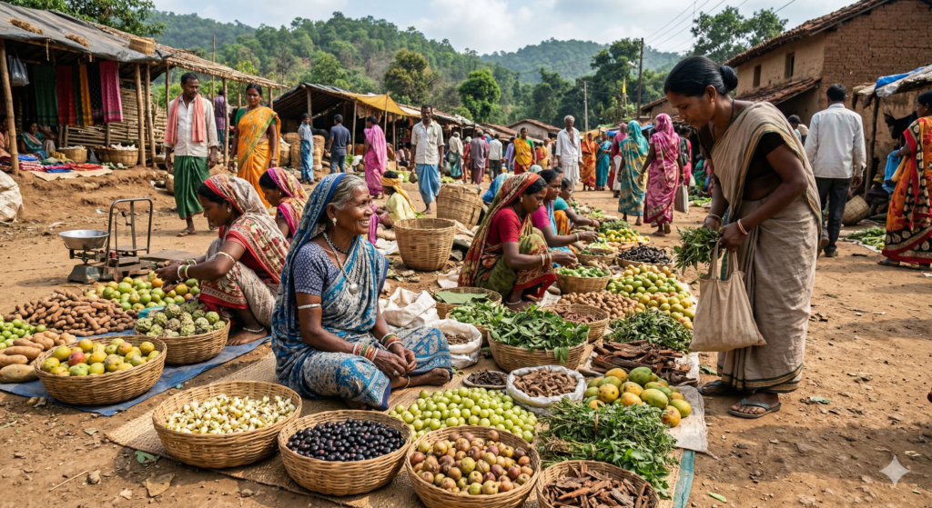 आदिवासी वन उत्पाद बाजार