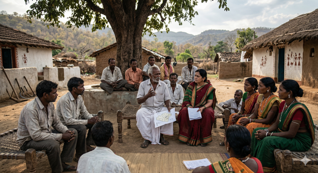 जमीन अधिग्रहण में भूमिका